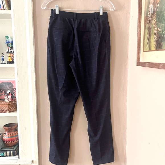 🆕 uniqlo • navy pullon pants with white checkers - Picture 2 of 13